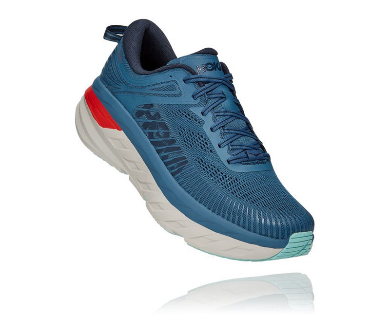 Wholesale Hoka Bondi 7 - Mens Road Running Shoes Navy